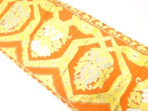 アンティーク　唐花模様織出し名古屋帯（着用可）